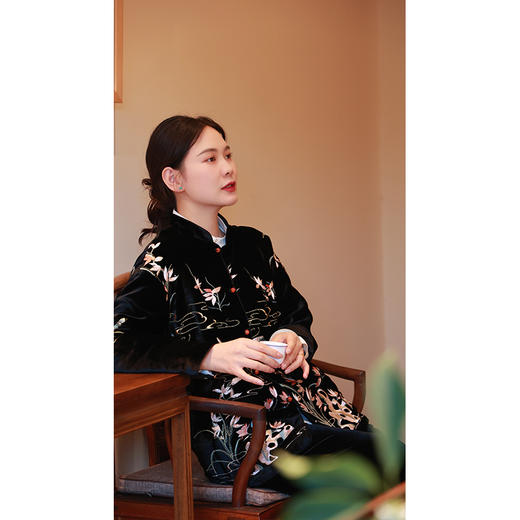【抖音专属】新中式棉服（24802094国香高定款） 商品图0