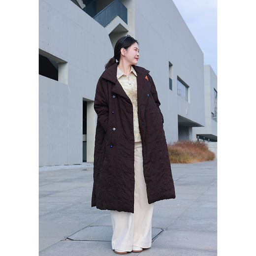 【抖音专属】与墨•新中式羽绒服(23803679B-墨黪-高定款) 商品图1