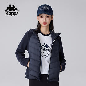 Kappa卡帕背靠背新款秋冬运动上衣女款复古休闲开衫夹克保暖外套K0F22XY40
