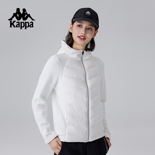 Kappa卡帕背靠背新款秋冬运动上衣女款复古休闲开衫夹克保暖外套K0F22XY40 商品图2