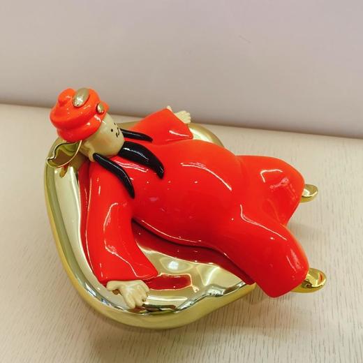 禁止悲伤 小众礼品潮流艺术品桌面摆件招好运发财摇摆小财神 躺赚 商品图2