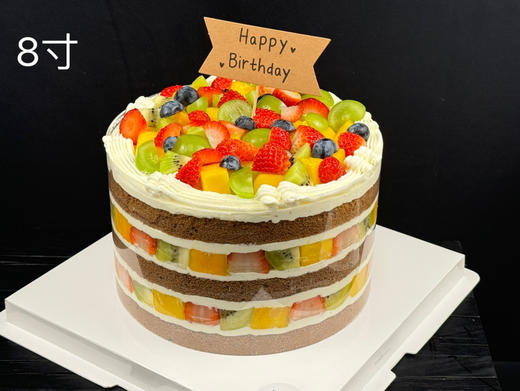 巧克力水果缤纷裸蛋糕 商品图2
