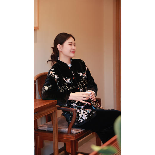 【抖音专属】新中式棉服（24802094国香高定款） 商品图3