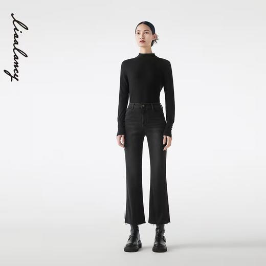 朗姿精致直筒裤 LCSH02DPT227B01 商品图1