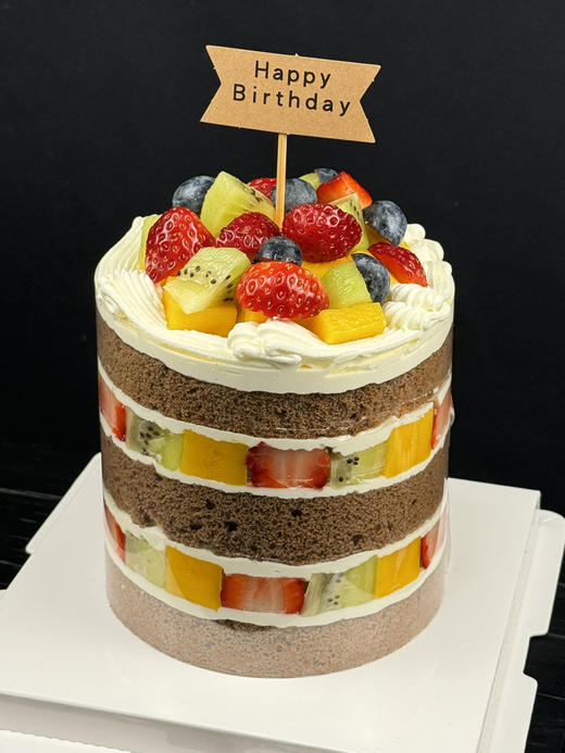 巧克力水果缤纷裸蛋糕 商品图3