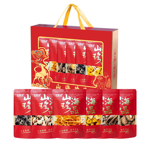 【山珍菌菇礼盒】农产品年货送礼 山珍礼品 鹿茸菇干货 菌汤包 商品图2