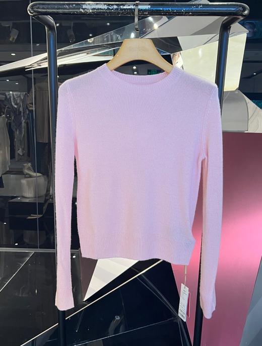 女士经典圆领松织羊绒衫 商品图1