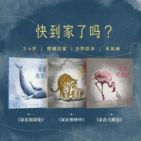 6.5折读小库《快到家了吗？》全三册《家在深海处》《家在密林中》《家在天那边》一趟母爱充盈的回家之旅 3-6岁 情感启蒙 自然绘本 木炭画