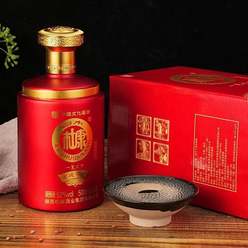 陕西白水杜康一览天下 52度浓香型白酒 整箱500ml*6瓶包邮