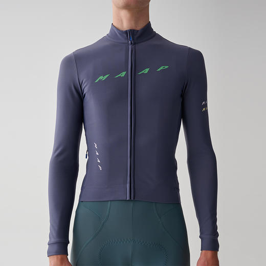 MAAP 男士 Level Thermal LS Jersey 2.0 深紫色 加绒长袖骑行服 商品图2