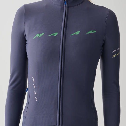 MAAP 女士 Level Thermal LS Jersey 2.0 深紫色 加绒长袖骑行服 商品图2