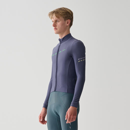 MAAP 男士 Level Thermal LS Jersey 2.0 深紫色 加绒长袖骑行服 商品图0