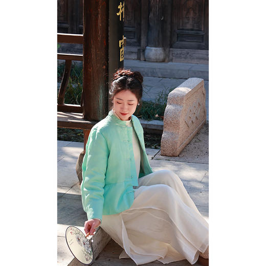 【抖音专属】碧烟•短款羽绒服（23803695b-玉簪） 商品图2