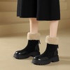 西村名物2025年春季新款绒毛保暖超轻厚底防滑切尔西靴T24DS48461 商品缩略图6