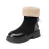 西村名物2025年春季新款绒毛保暖超轻厚底防滑切尔西靴T24DS48461 商品缩略图2