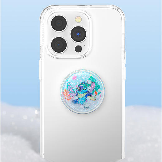 【迪士尼】史迪奇打雪仗 POPGRIP泡泡骚 Tidepool流沙系列  圣诞 冬日 商品图1