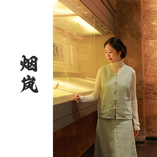 【抖音专属】烟岚•新中式马甲（24804191-山岚-结缘款） 商品图0