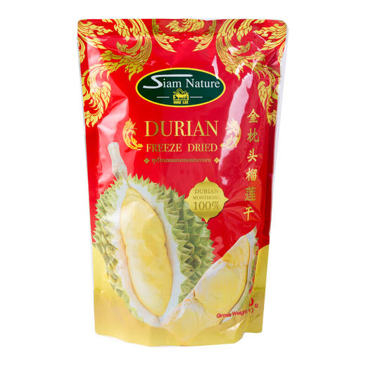 泰国siam nature金枕头榴莲干100g/152712 内含6小包榴莲味浓香甜酥脆 商品图3
