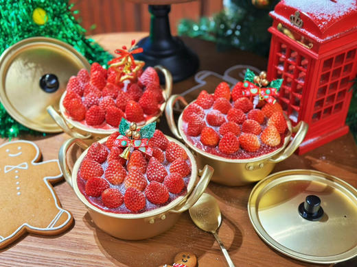 蒸蒸日上，草莓蛋糕，赠送餐具5套，烟火蜡烛 商品图7