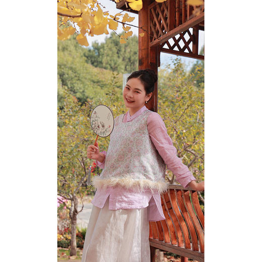 【抖音专属】寄明月•马甲（23818707明月珰-高定款） 商品图1