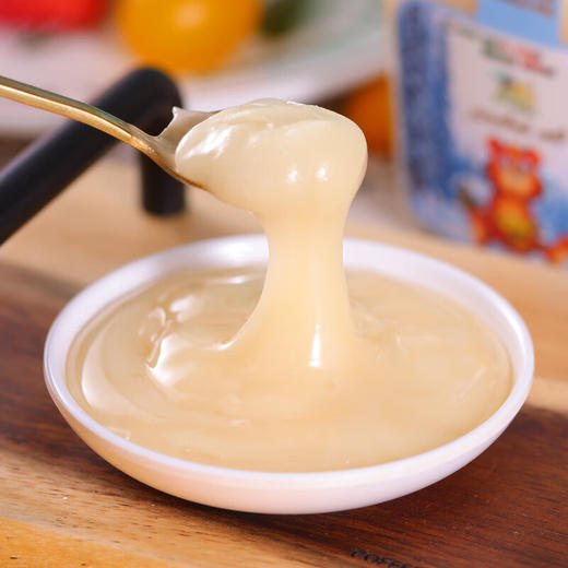 俄罗斯冬熊蓝盖卡扣椴树蜜1000g/033726 形如凝脂蜜液稠厚 商品图3