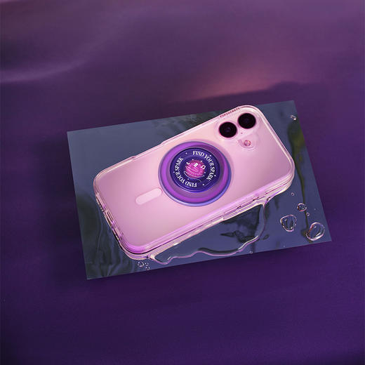 【心中潮汐】我找寻意义 POPGRIP泡泡骚手机粘贴式气囊支架 PlantCore植物基系列 蓝色 字母 商品图1