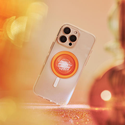 【心中潮汐】我随心而往 POPGRIP泡泡骚手机粘贴式气囊支架 PlantCore植物基系列 红色 字母 商品图1