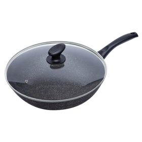 黑金石器时代炒锅-火箭盖不锈钢圈锅盖32cm【不支持补差，非质量问题不退不换】S