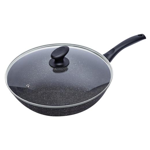 黑金石器时代炒锅-火箭盖不锈钢圈锅盖32cm【不支持补差，非质量问题不退不换】S 商品图0