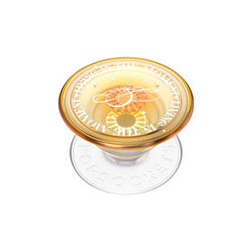 【心中潮汐】我活在当下 POPGRIP泡泡骚手机粘贴式气囊支架 PlantCore植物基系列 黄色 字母