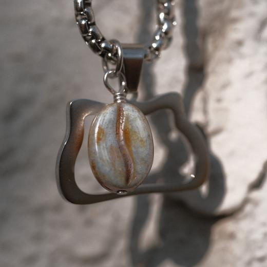 Stillcoffee 还是咖啡猫头项链 商品图2