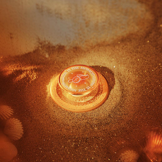 【心中潮汐】我活在当下 POPGRIP泡泡骚手机粘贴式气囊支架 PlantCore植物基系列 黄色 字母 商品图1