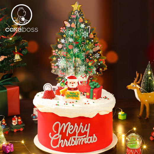 “璀璨圣诞”圣诞限定水果奶油蛋糕 商品图0