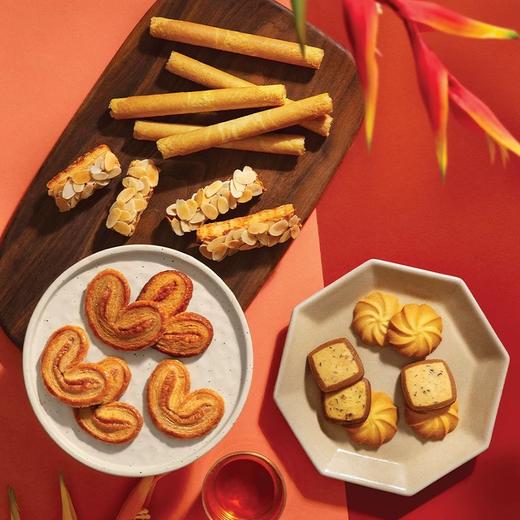 中国香港美心佳品系列礼盒铺铺发134g/招招财126g香脆甜蜜齐来发财全新包装 053267/054149 商品图3