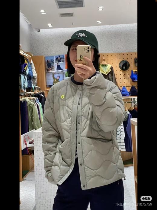 素然冬季女士户外圆领开衫羽绒服外套 商品图5