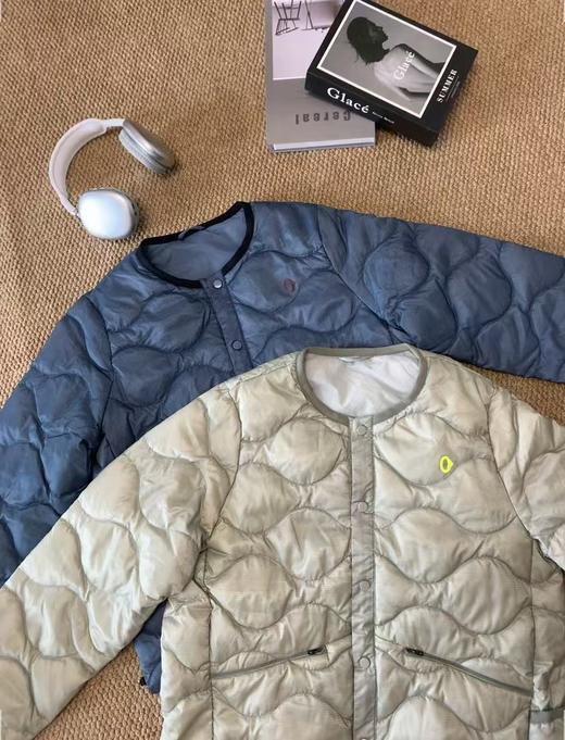 素然冬季女士户外圆领开衫羽绒服外套 商品图1