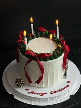 圣诞许愿· 奶油蛋糕（蜡烛随机）