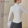 新款修身瑜伽服上衣锦双面裸感定制面料 塑形显瘦瑜伽服外套DY66160 商品缩略图9