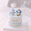 小雪人和小企鹅蛋糕（奶油戚风蛋糕） 商品缩略图3