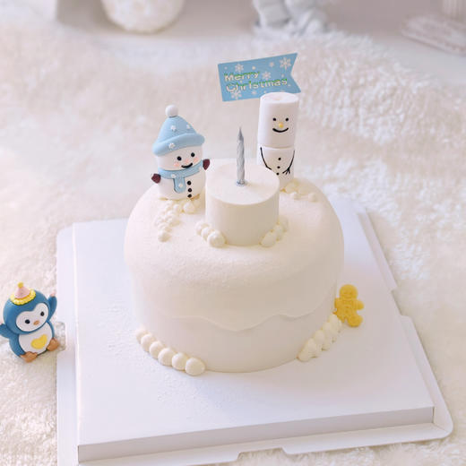 小雪人雪屋蛋糕（奶油戚风蛋糕） 商品图5
