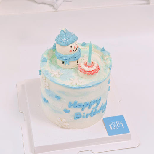立体奶油霜小雪人蛋糕（奶油戚风蛋糕） 商品图6