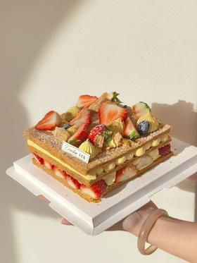法式蛋糕/香草草莓千层拿破仑