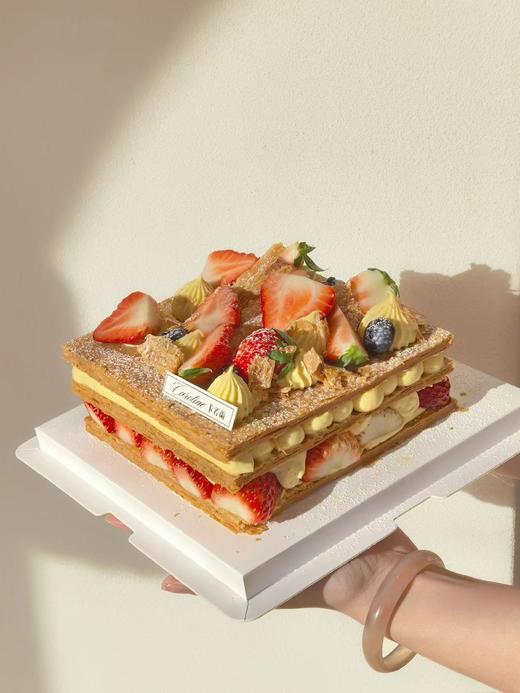 法式蛋糕/香草草莓千层拿破仑 商品图0
