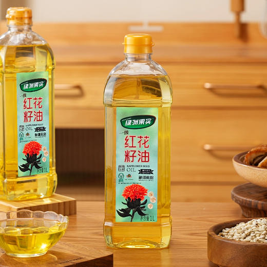 绿洲果实一级红花籽油 I 压榨一级红花籽油1L-4L 商品图1