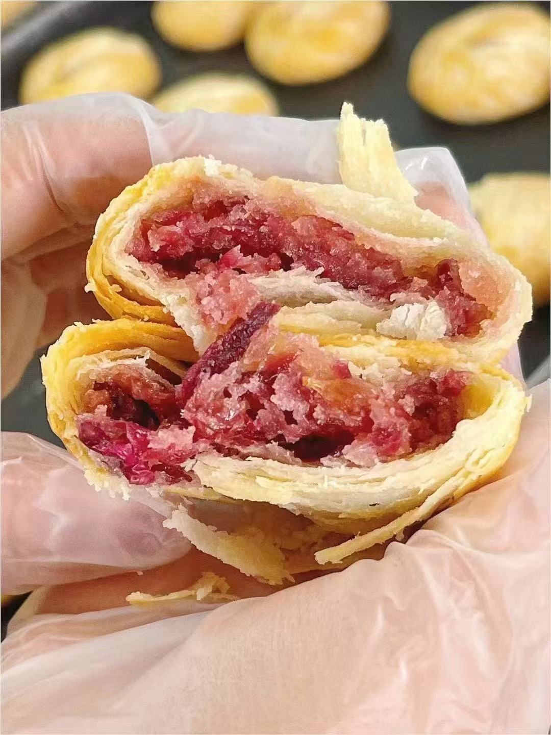 玫瑰鲜花饼盒装