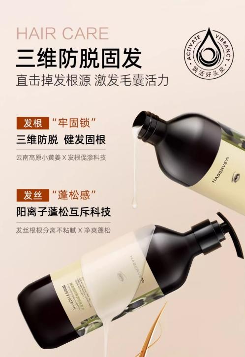 海瑟薇洗发水（防脱固发）500ml生姜 商品图1