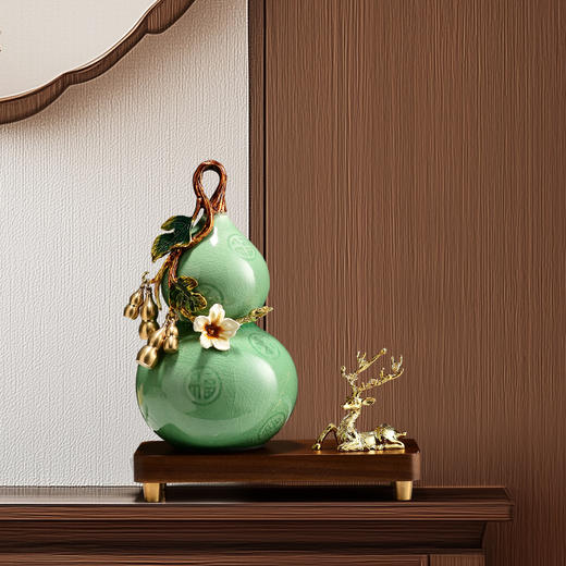 E-ZSG-2414  一鹿五福葫芦 摆件 商品图2