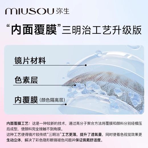 【水星记】弥生半年抛2片装随便花系列C14.5大直径蓝色混血系纯粹少女感 商品图2