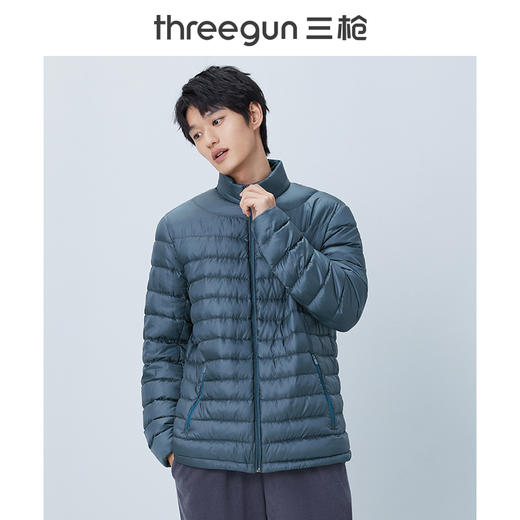 Threegun三枪 【鹅绒】立领长袖开襟男士羽绒服-81911A011 商品图6