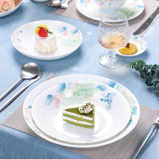 陶园梦碗碟套装家用2024新款骨瓷餐具套装碗盘轻奢高级感送礼碗筷组合碗陶园梦清风花影釉中彩52头10人份骨质瓷餐具-YHD 商品图5